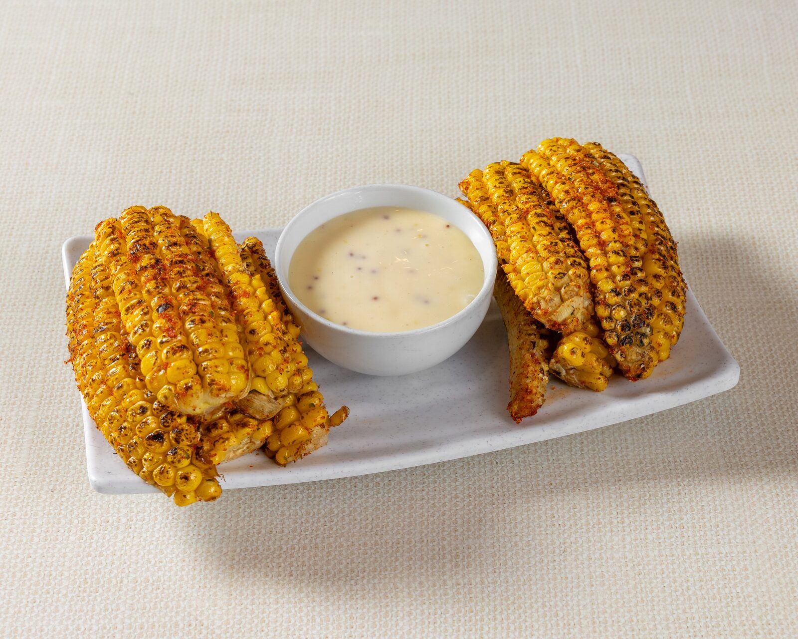 Corn BBQ, charred and buttered